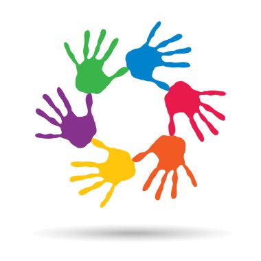 spiral set of human hands