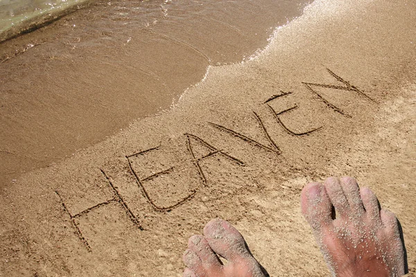 Небеса на песке — стоковое фото