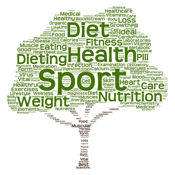 Dieta texto verde — Fotografia de Stock