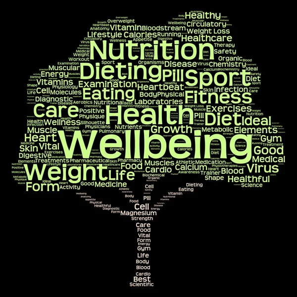Health  text word cloud — Stock Photo, Image