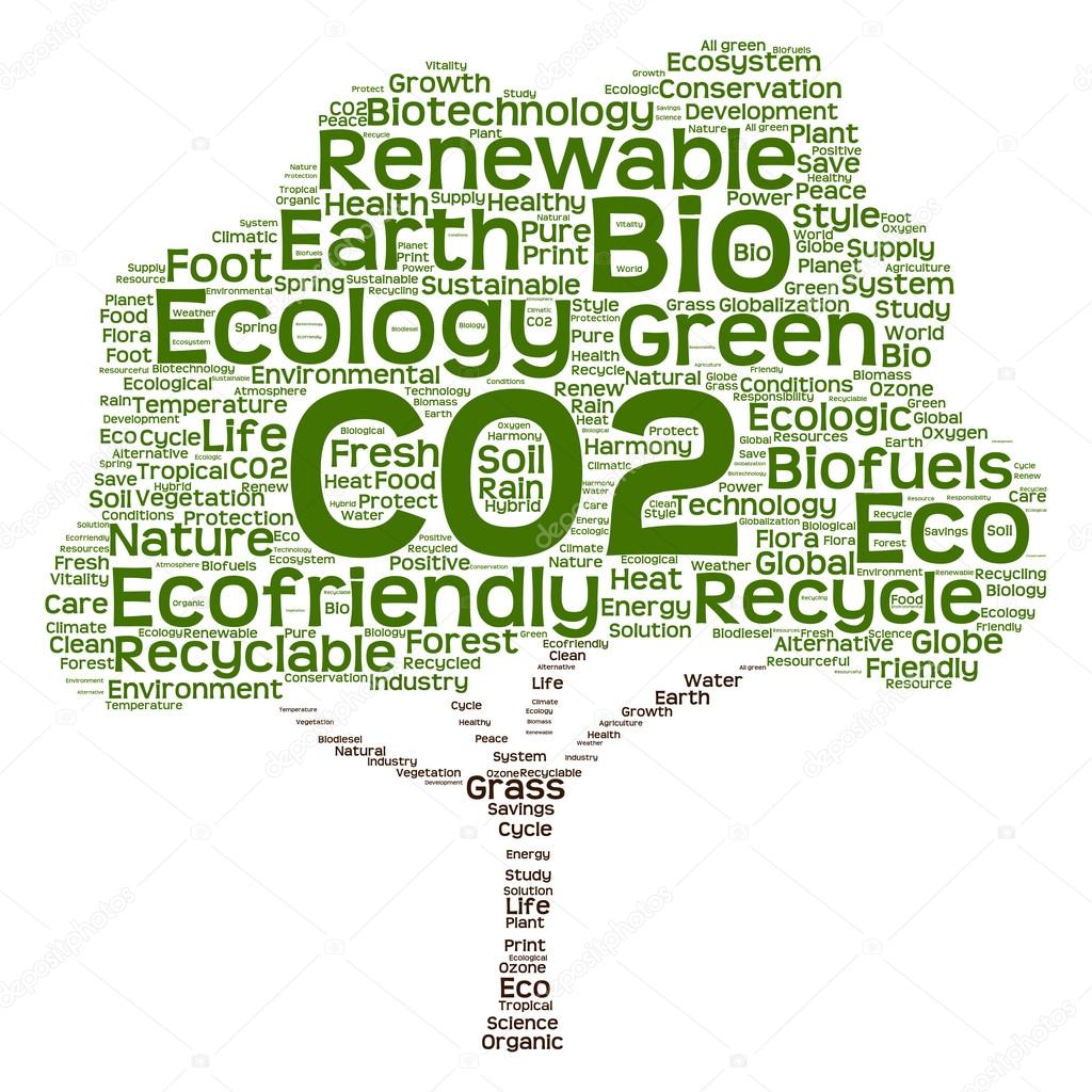 ecology, recycle text