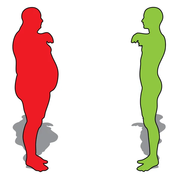 Dieta slim fit com homens jovens musculares — Fotografia de Stock