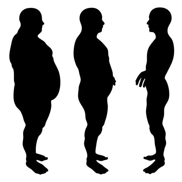 Slim fit kost med muskulös unga män — Stockfoto