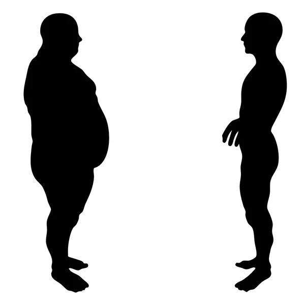 Slim fit dieet met gespierde jonge mannen — Stockfoto