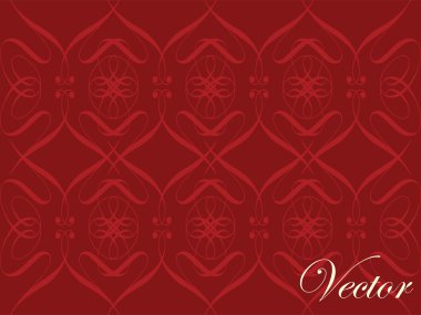 Kırmızı süs desen