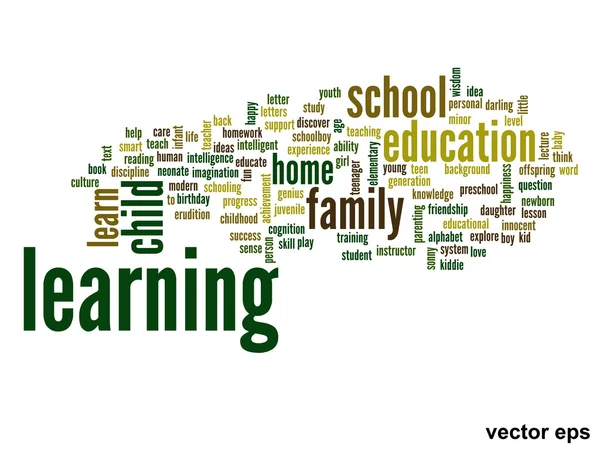 Utbildning word cloud — Stock vektor