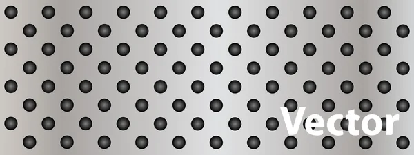 Metal perforated texture — Stock Vector