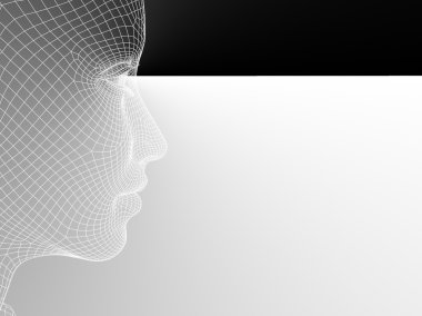 genç kadın yüzü tel kafes