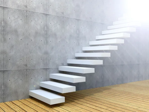 Бетонная лестница или лестница — стоковое фото