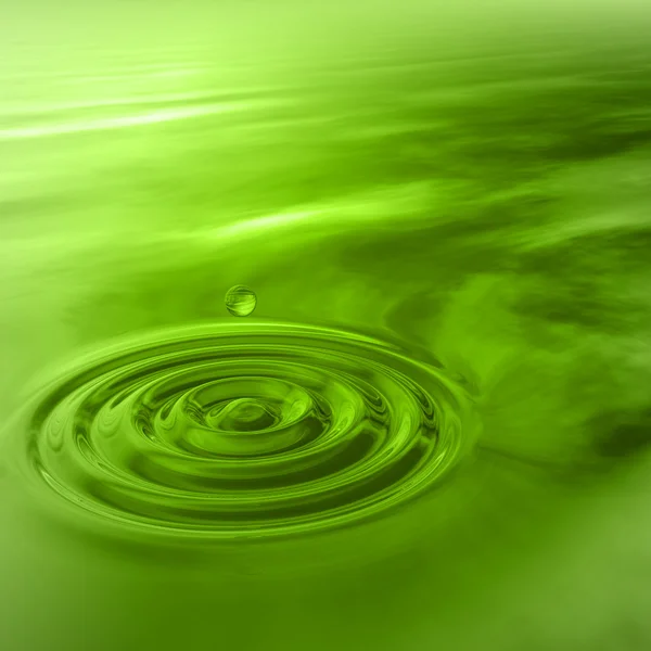 liquid drop falling in water