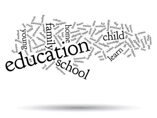 Educación Word Cloud — Foto de Stock