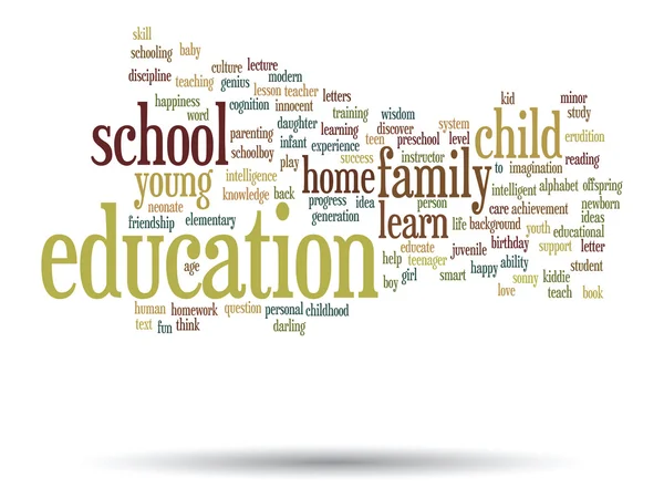 Educación Word Cloud — Foto de Stock