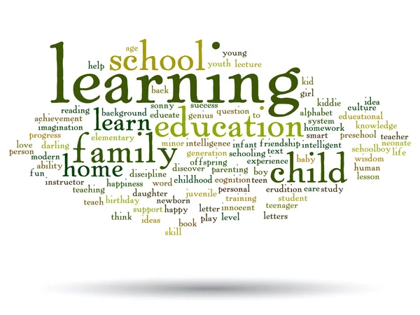 Educação Word Cloud — Fotografia de Stock