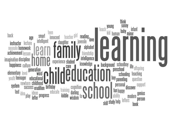 Educación Word Cloud — Foto de Stock