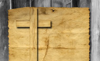 bir Hıristiyan dini haç ile banner