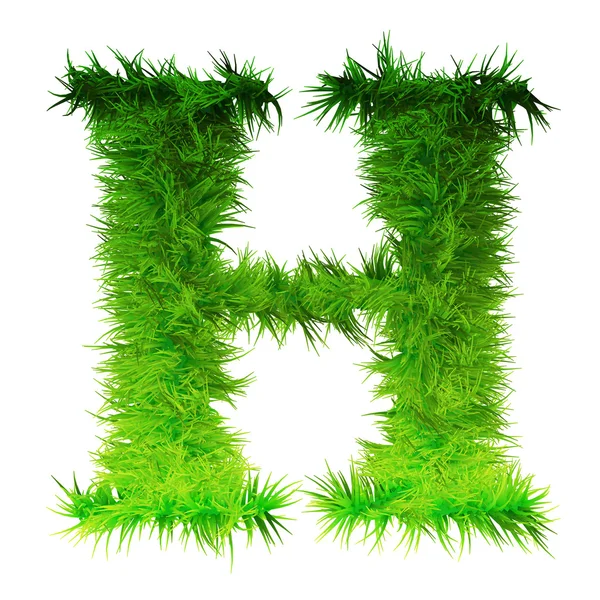 Шрифт зеленой травы — стоковое фото