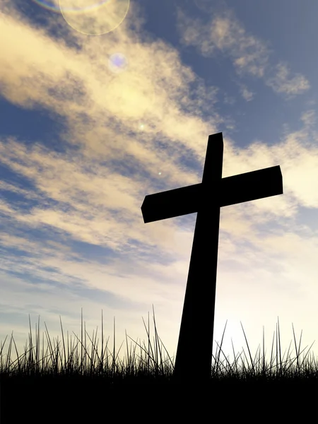 Cruce neagră conceptuală — Fotografie, imagine de stoc