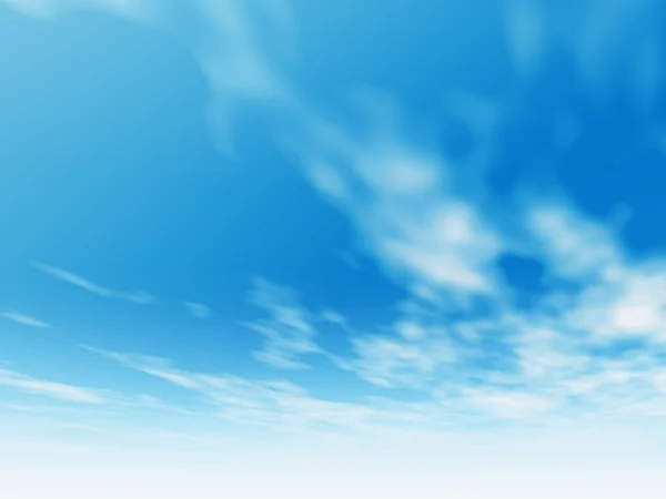 Haute résolution beau ciel bleu naturel avec des nuages blancs — Photo