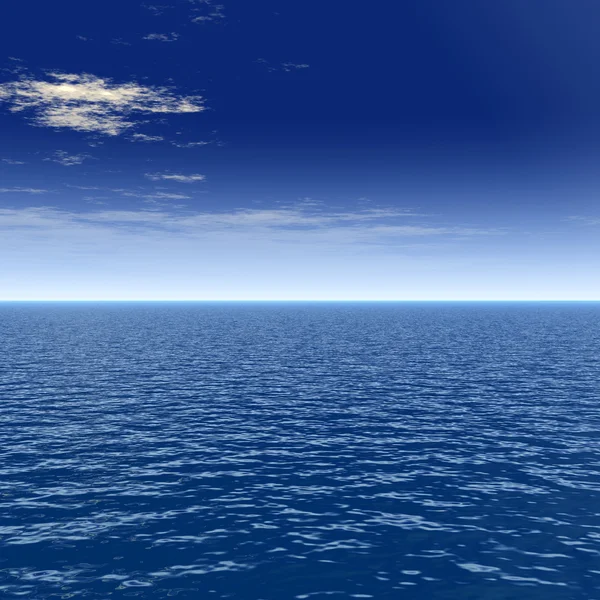 Vlny oceánu vody a nebe — Stock fotografie
