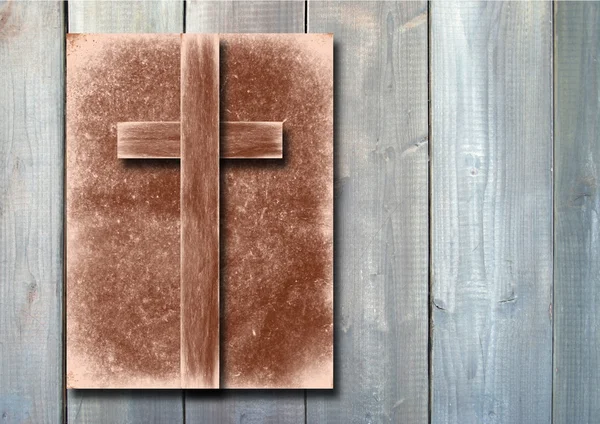 Banner mit einem christlich-religiösen Kreuz — Stockfoto