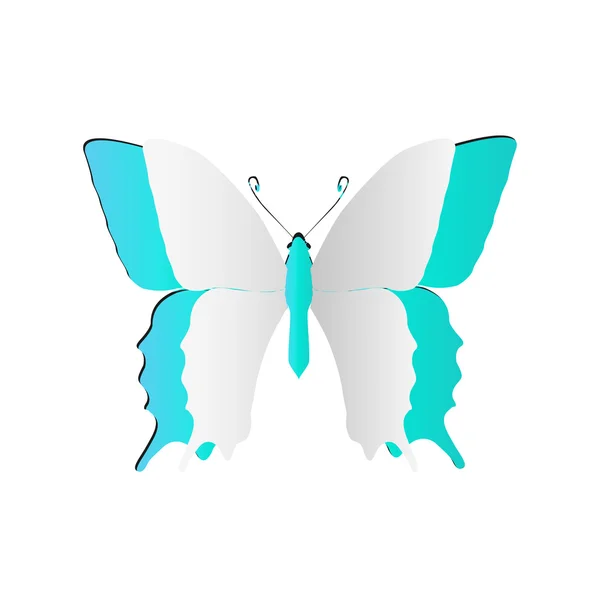 Konzeptionelle Weißbuch-Schmetterling — Stockfoto