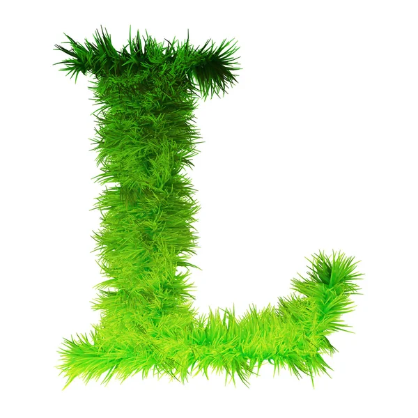 Bagian font rumput hijau — Stok Foto