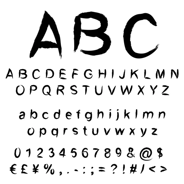 Schets of Krabbel verf lettertype — Stockfoto