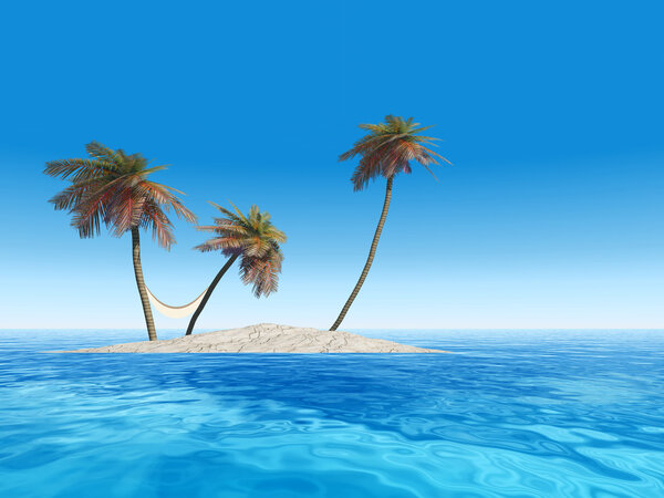 isolated exotic island