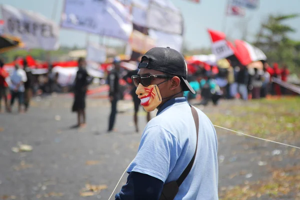 Festival de cometas en Ginyar, Bali, Indonesia 18.09.2015 — Foto de Stock