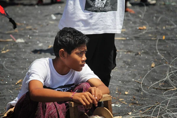 Kite festival in Ginyar, Bali, Indonesia 18.09.2015 — Stock Photo, Image