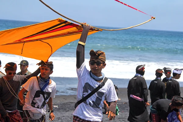 Kite festival v Ginyar, Bali, Indonésie 18.09.2015 — Stock fotografie