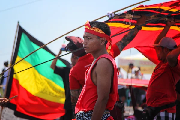 Kite festival in Ginyar, Bali, Indonesië 18.09.2015 — Stockfoto