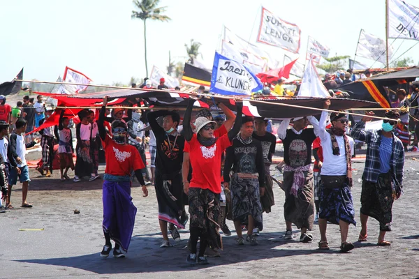 Kite festival in Ginyar, Bali, Indonesië 18.09.2015 — Stockfoto