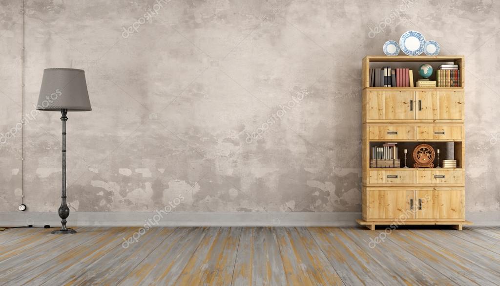 Retro kamer met boekenkast — Stockfoto © archideaphoto #101538774 Retro kamer met boekenkast — Stockfoto © archideaphoto #101538774