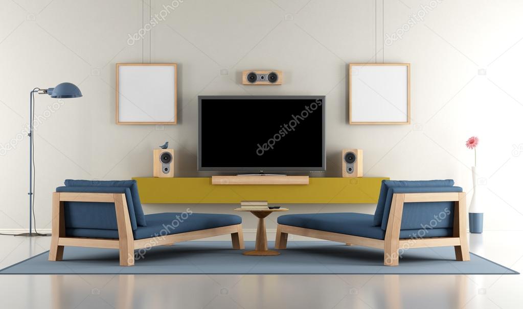Living room with TV
