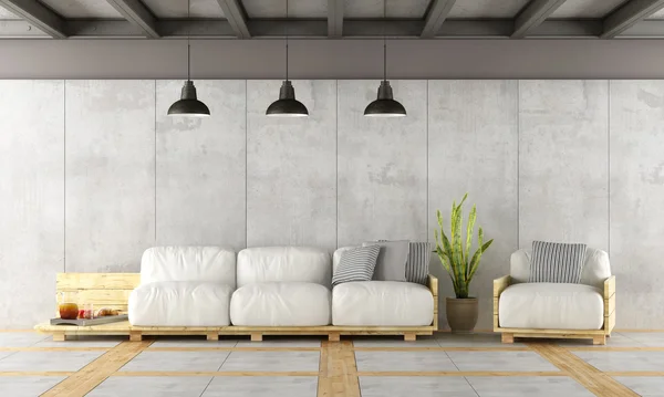 Moderní obývací pokoj — Stock fotografie