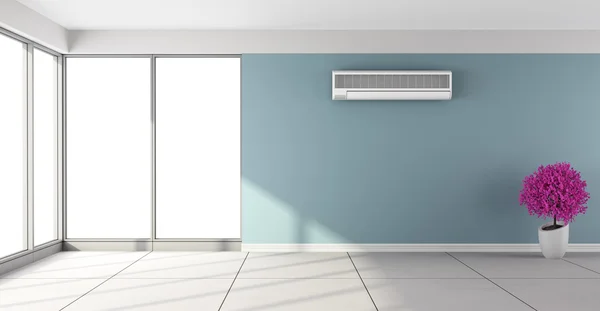 Empty room with air conditioner — Stock Photo, Image