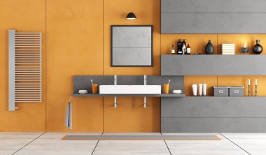 Çağdaş banyo lavabo ile