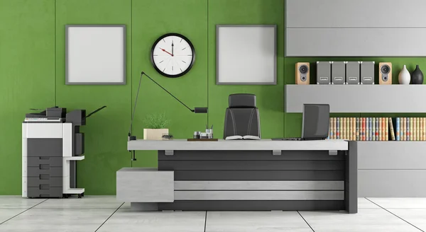 Zöld modern office — Stock Fotó