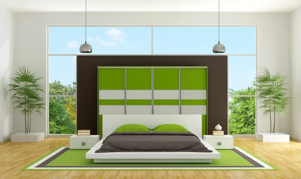 Modernes Schlafzimmer — Stockfoto