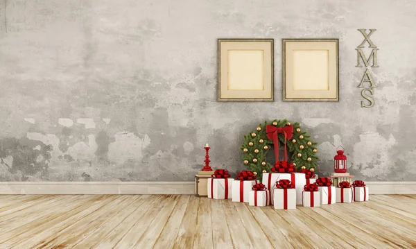 Vintage interni di Natale — Foto Stock