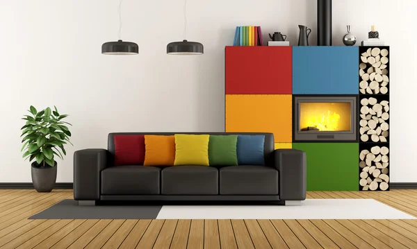 Colorful living room — Stock Photo, Image