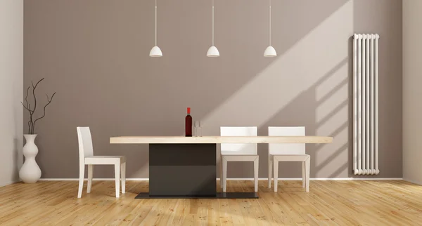 Minimalist dininig Oda — Stok fotoğraf