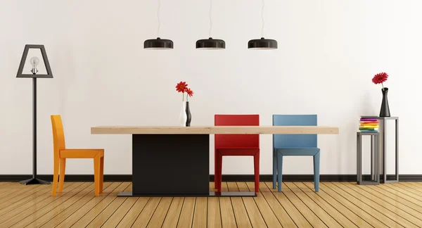 Colorful dining room — Stock Photo, Image