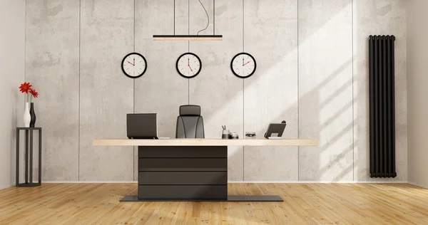 Minimalistische kantoor met moderne Bureau — Stockfoto