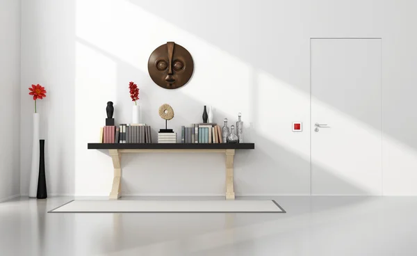 Minimalista home entance con consola — Foto de Stock