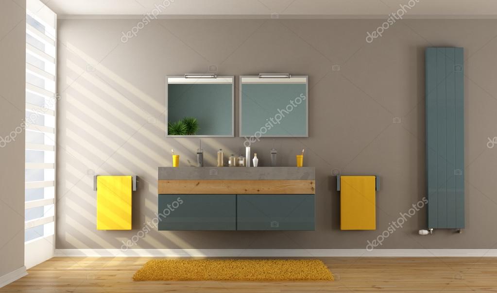 Bagno moderno con lavabo in cemento — Foto Stock © archideaphoto ... Bagno moderno con lavabo in cemento — Foto Stock © archideaphoto ...