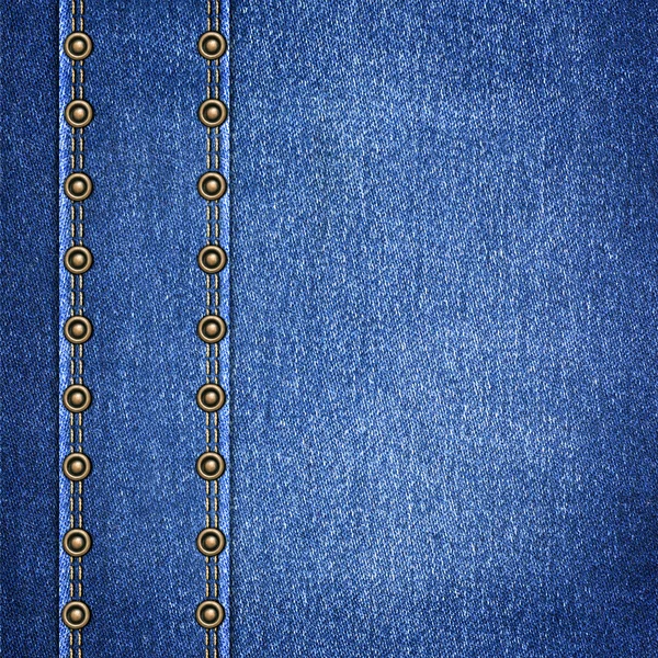 Fondo denim simple con etiqueta de cuero de cerca — Foto de Stock