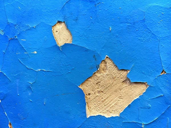 Tinta rachada em uma antiga parede de gesso — Fotografia de Stock