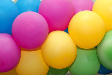 çok renkli balonlar closeup arka plan olarak